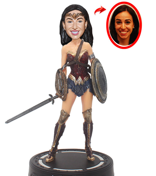 Custom Wonder Woman Figurines, Custom Action Figure Wonder Woman Bobbleheads