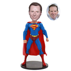 Personalized Superman Bobblehead, Make Yourself Into Superman Figure - Abobblehead.com