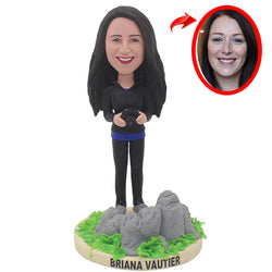 Custom Women Hiking Trip Bobbleheads Doll That Looks Like You