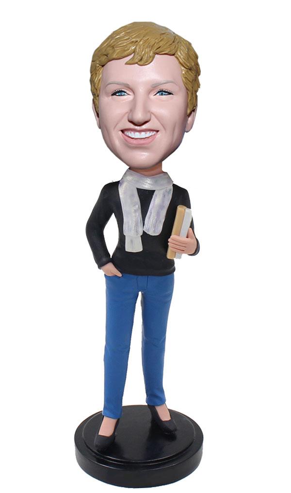 Custom Bobblehead For History Teacher, Custom Teacher Bobbleheads - Abobblehead.com