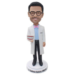 Custom Man Bobble Head Doctor, Personalized Doctor Bobbleheads to Buy A Doctor Figure For His Birthday - Abobblehead.com