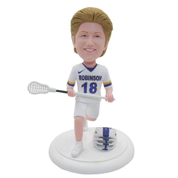 Custom Lacrosse Coach Bobblehead, Custom Bobbleheads Northwestern Women's And Men's Lacrosse - Abobblehead.com