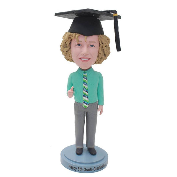 Personalized PhD Graduation Bobblehead, Unique College Graduation Gifts For Him - Abobblehead.com