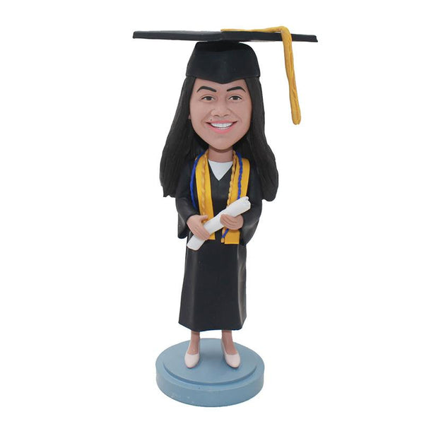 Custom Bobblehead Gifts For Phd Graduation, Custom College Graduation Gifts for Her - Abobblehead.com