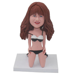 Custom Female Bobbleheads In Bikini, Customizable Sexy Bikini Bobblehead - Abobblehead.com