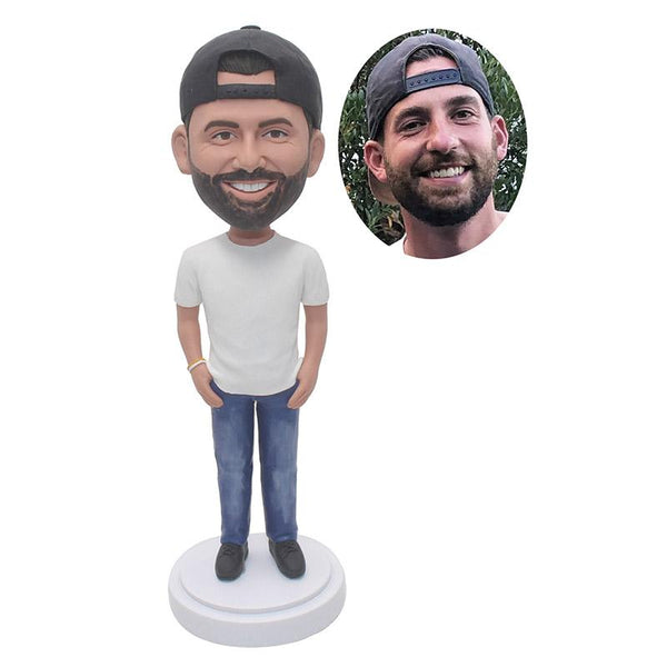 Custom Bobblehead Cool Present For Boyfriend, Cool Things To Get My Boyfriend - Abobblehead.com