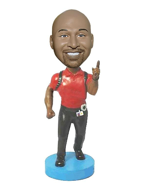 Custom Running Bobblehead, Personalized Runner Bobblehead Doll From Your Photo - Abobblehead.com