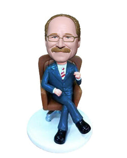 Custom Bobblehead For Boss Day Gifts for Men, Unique Birthday Gift For Boss Male - Abobblehead.com