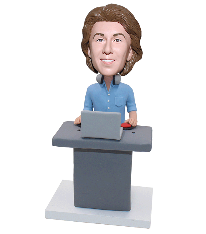 Custom DJ Bobblehead Dolls, Personalized DJ Tables Bobblehead Statue - Abobblehead.com