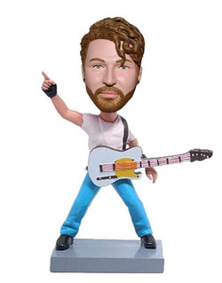 Custom Guitar Bass Bobbleheads, Personalized Bobblehead For Bass Player - Abobblehead.com