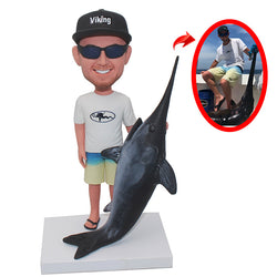 Custom Fishing expert Bobbleheads Birthday Gifts For Boyfriend