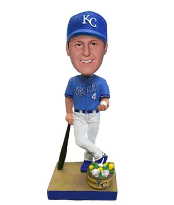 Custom Baseball Bobbleheads That Look Like You, Young Baseball Player Bobblehead - Abobblehead.com