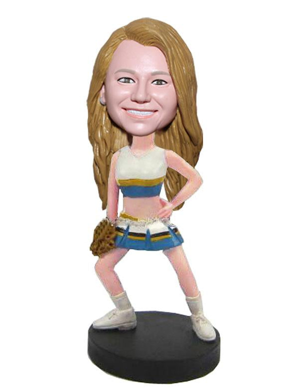 Make Your Own Bobblehead Cheerleader, Personalized Cheerleader Bobblehead - Abobblehead.com