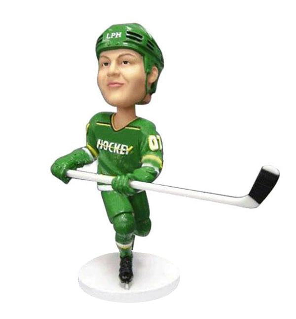 Custom Ice Hockey Gifts For Him, Custom Hockey Player Bobble Head - Abobblehead.com