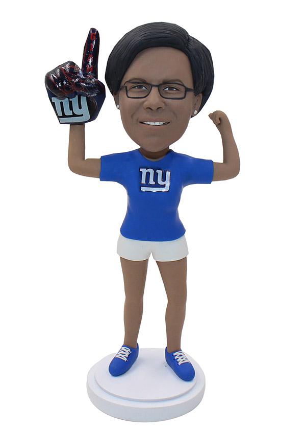 Personalized Foam Finger Bobbleheads, Make My Own Bobblehead Forefinger - Abobblehead.com