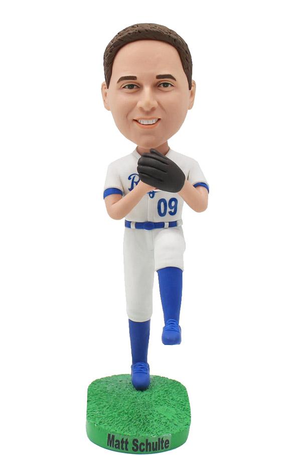 Custom Baseball Pitcher Bobblehead, Personalized Bobblehead Gift For Young Baseball Player - Abobblehead.com