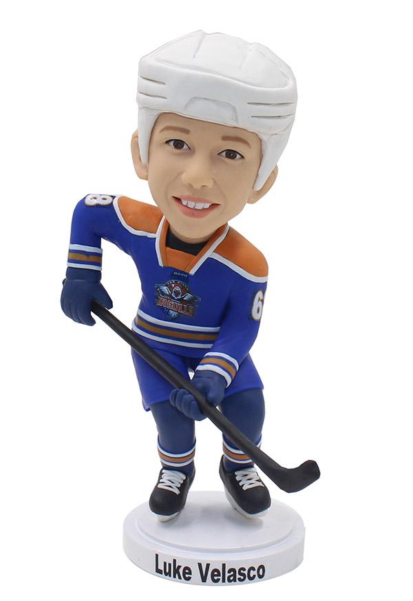 Custom Kids Hockey Bobblehead, Best Gifts For Young Hockey Player - Abobblehead.com
