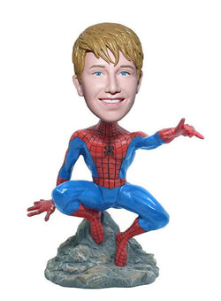 Spiderman Bobble Head Custom From Your Photo, Customized Spiderman Bobblehead - Abobblehead.com