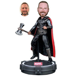 Make Your Own Thor Bobblehead From Photo, Custom Made Bobblehead With Thor Hammer - Abobblehead.com