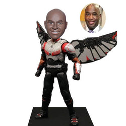 Action Dolls Custom Sam Wilson Falcon Bobblehead From Photo - Abobblehead.com