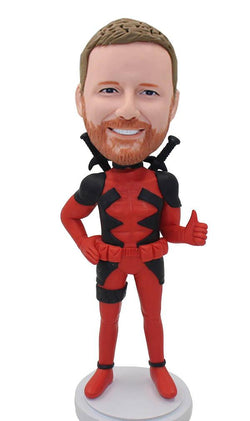 Custom Deadpool Bobblehead From Your Photo, Custom Deadpool Figure - Abobblehead.com