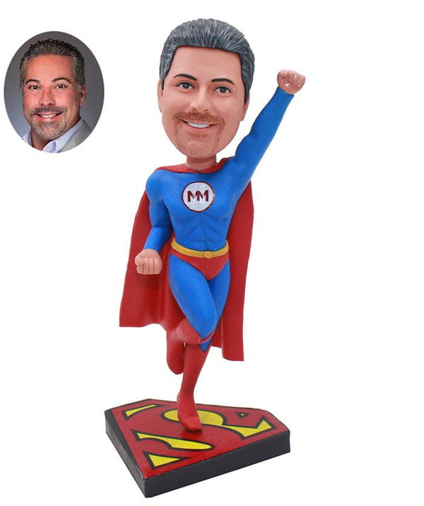 Custom Superman Bobblehead, Make Yourself Into Superman Figure - Abobblehead.com
