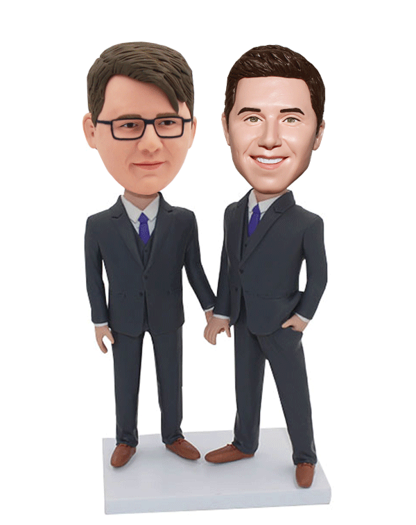 Custom Groom and Groomsman Bobbleheads, Personalized bobbleheads For Brothers - Abobblehead.com