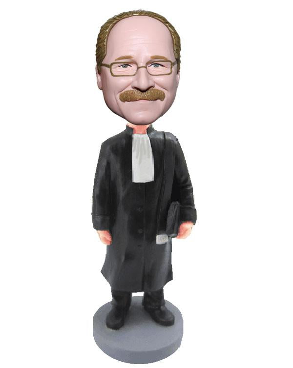 Custom Lawyer Bobbleheads, Personalized Judge Bobbleheads, Customized Barrister Bobblehead - Abobblehead.com