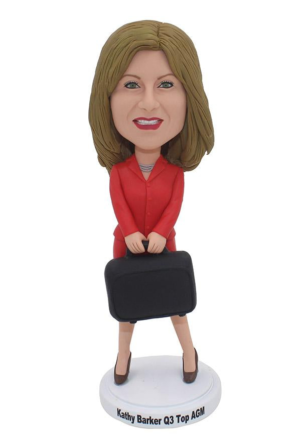 Custom Female Business Bobblehead Corporate Gifts Groupon Get More Discount - Abobblehead.com