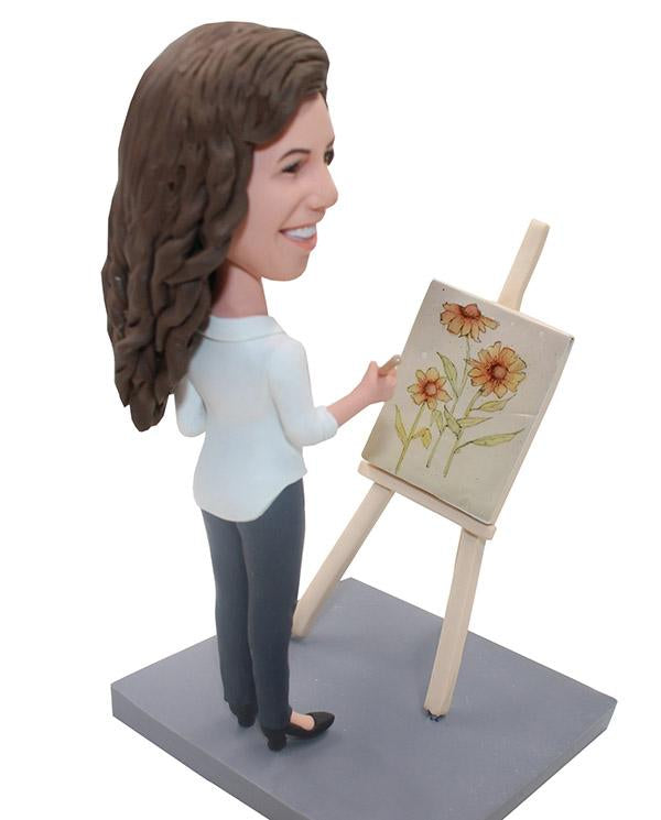 Custom Painter Bobblehead Doll, Customized Painting Bobbleheads - Abobblehead.com